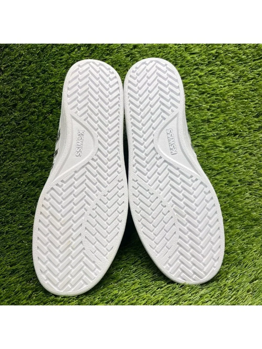 K-Swiss Court Pro II Leopard Womens Size 8.5 White Black Athletic Shoes Sneakers